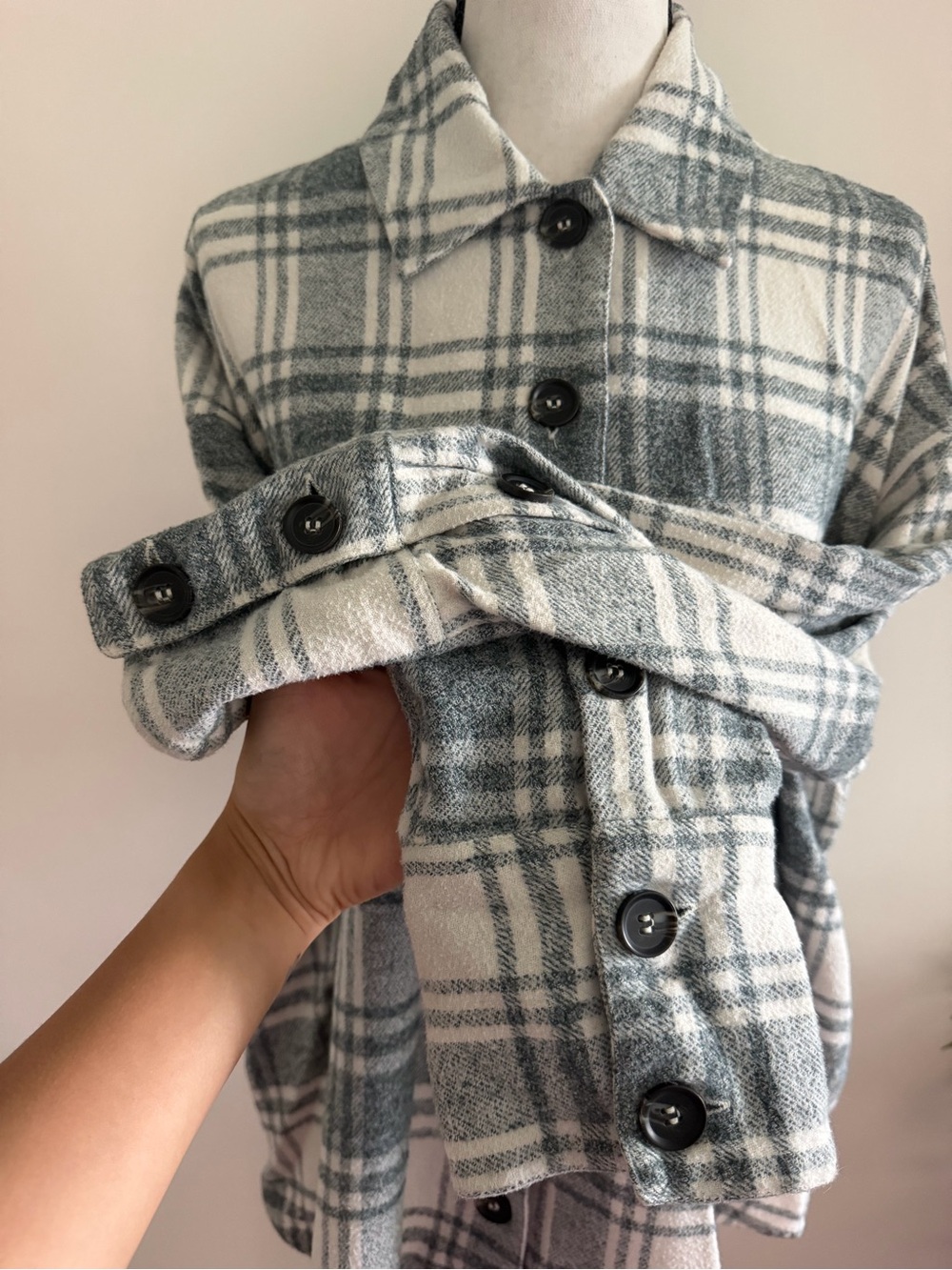 French Connection Flannel Shacket - Picture 9 of 12